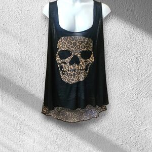 Torrid Plus Size Oversized vintage versatile skull  lepord